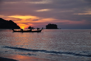 Thaise zonsopgang